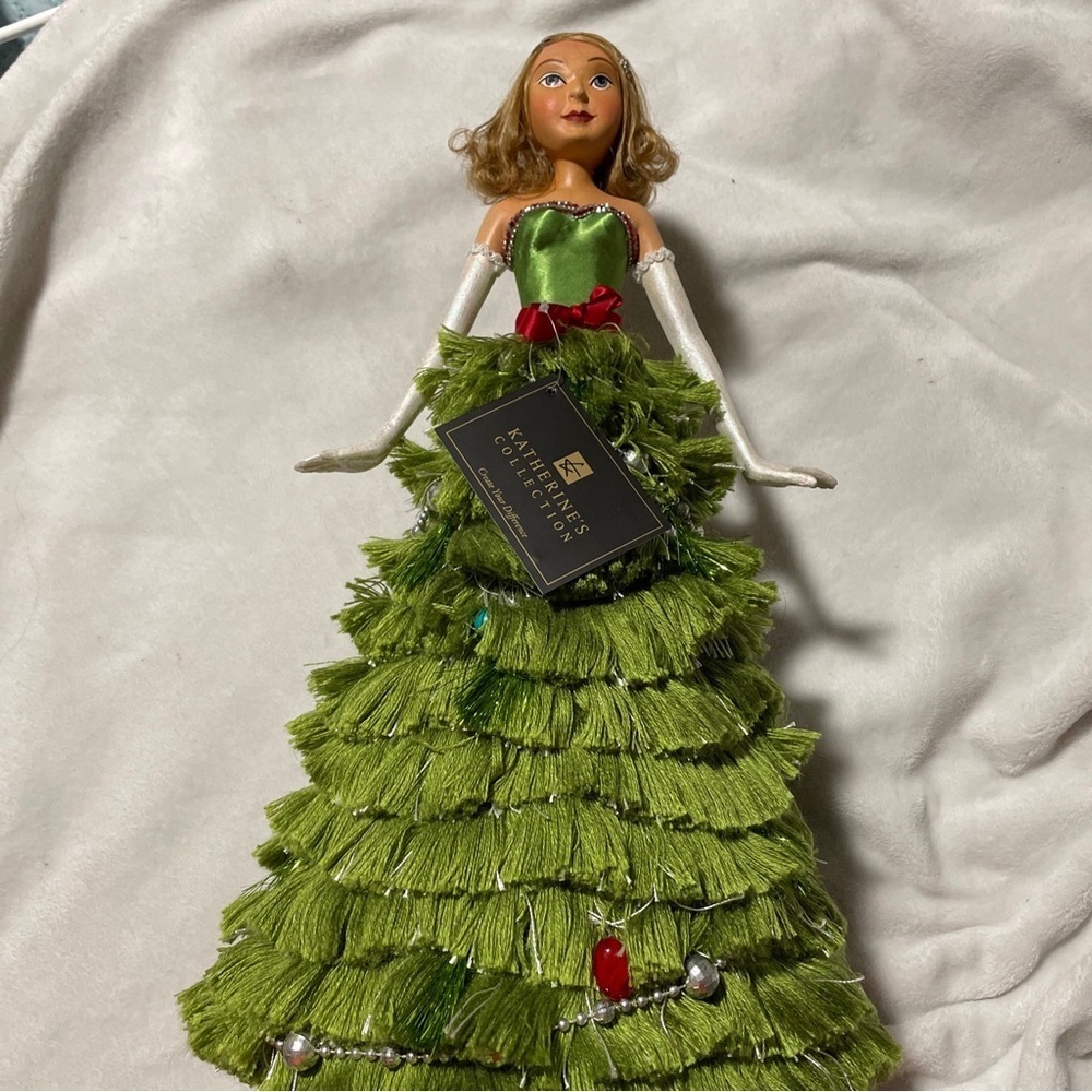 Lady With Tree Dress 18" Inches In Height - By Katherine's Collection